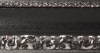 Invers� noir mouchet� motif argent� patin� 110X51 mm